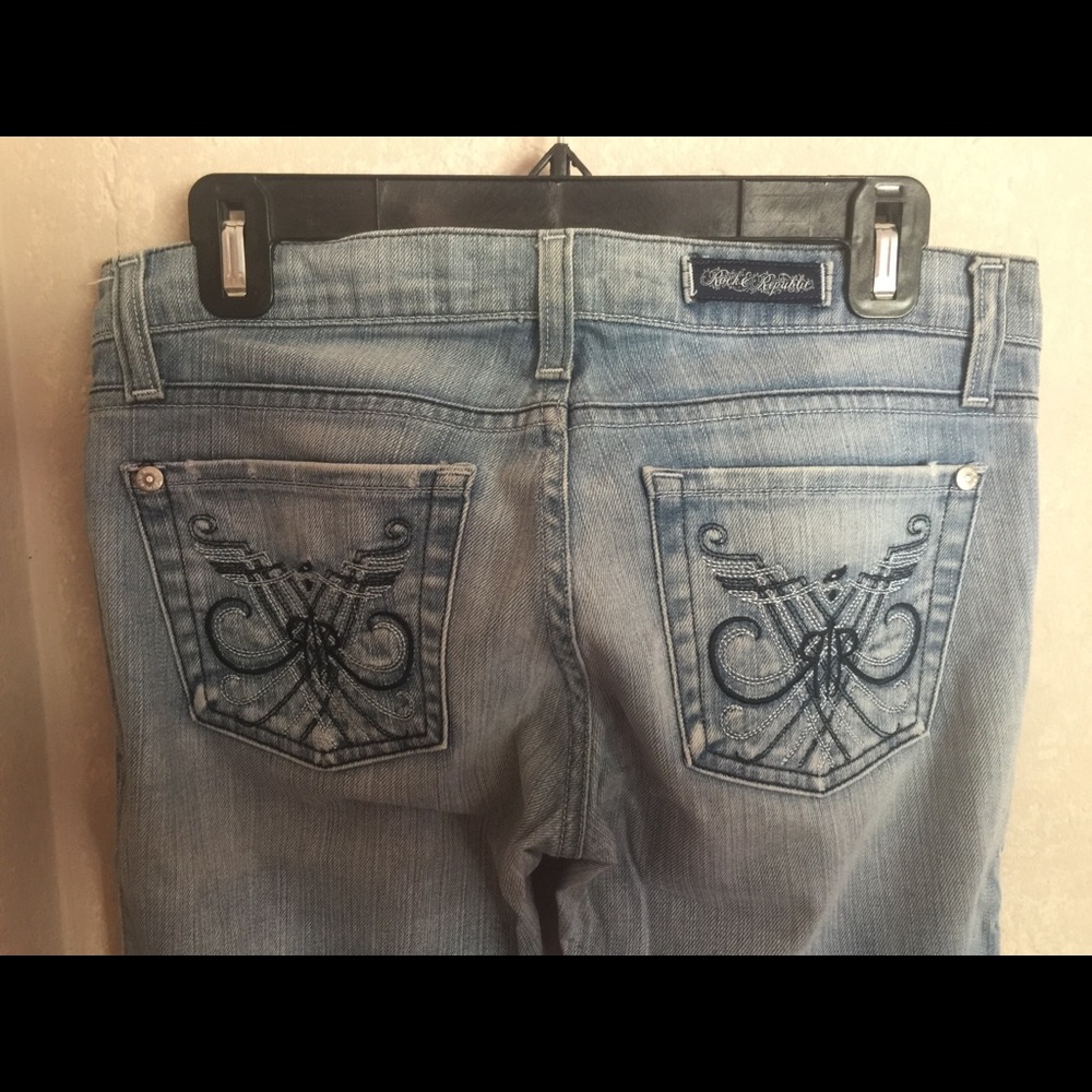 Rock & Republic Phoenix Roth Jeans Oxygen Wash 27 - Picture 4 of 6